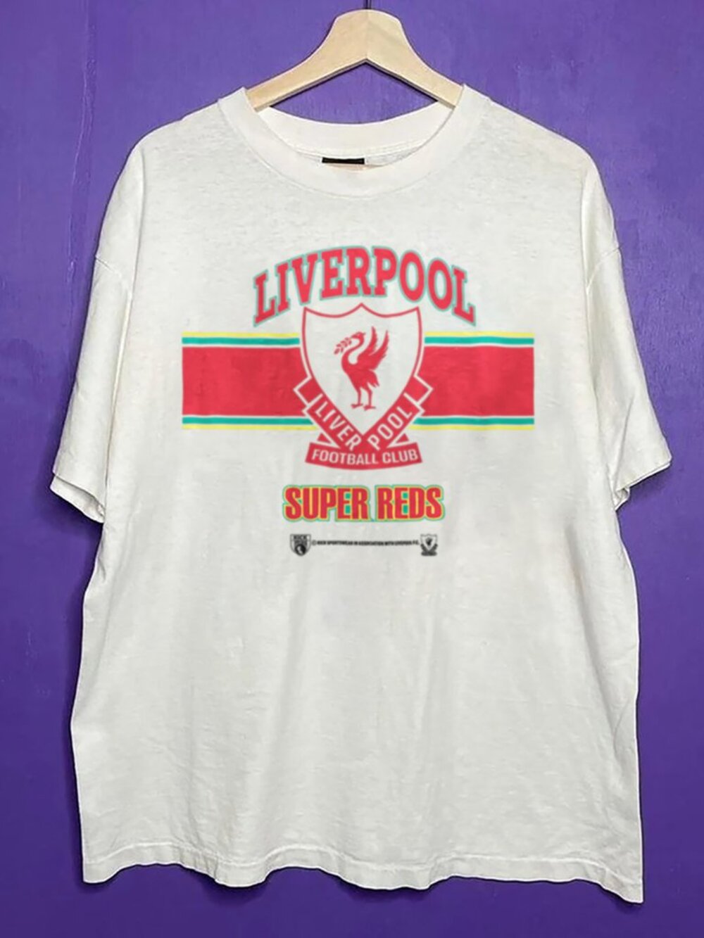 Vintage FC LIVERPOOL Super Reds Kick Sports Shirt, Super Reds Football Shirt Tee